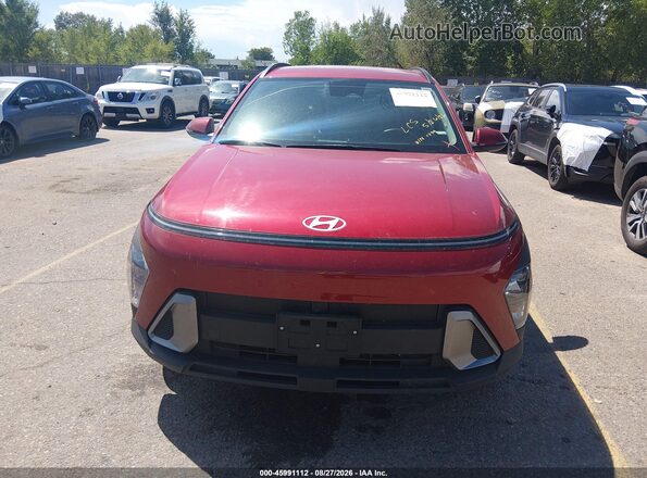 KM8HBCAB9RU180899 2024 HYUNDAI KONA Red Instrument cluster view