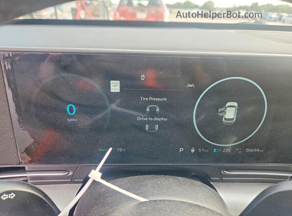 KM8HC3A63RU005421 2024 HYUNDAI KONA Green Սարքավորումների վահանակի տեսք