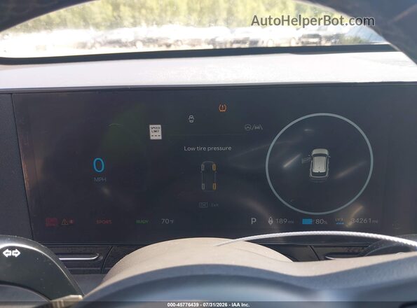 KM8HC3A6XRU004993 2024 HYUNDAI KONA ELECTRIC Gray Հետևի նստատեղերի տեսք