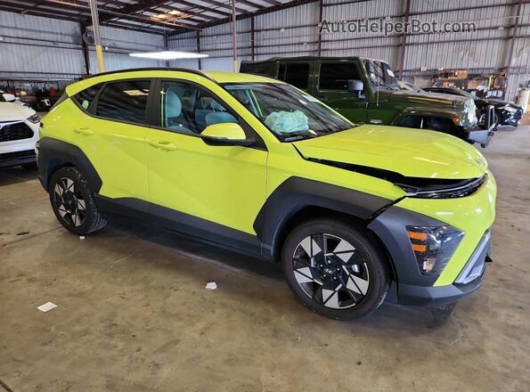 KM8HC3AB3RU052493 2024 HYUNDAI KONA Зеленый Передняя правая четверть