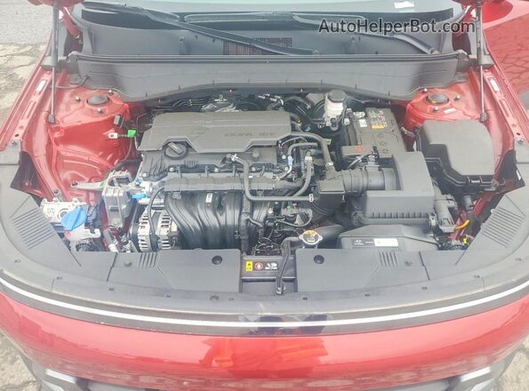 KM8HCCAB2SU297419 2025 HYUNDAI KONA Red Engine compartment view