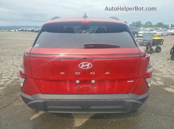 KM8HCCAB2SU297419 2025 HYUNDAI KONA Red Rear view