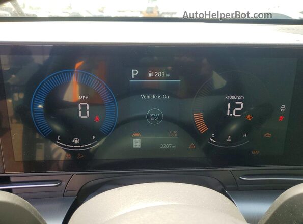 KM8HF3AB8TU370043 2026 HYUNDAI KONA Black Вид щитка приладів
