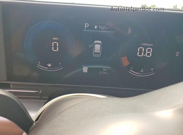 KM8HFCAB3TU348046 2026 HYUNDAI KONA Green Instrument cluster view