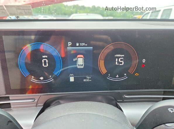 KM8HFCAB9TU379740 2026 HYUNDAI KONA Оранжевый Вид щитка приборов