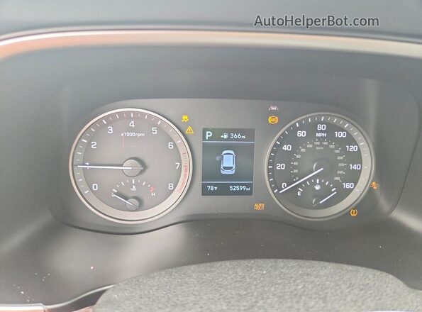 KM8J23A40MU411474 2021 HYUNDAI TUCSON Black Вид щитка приладів