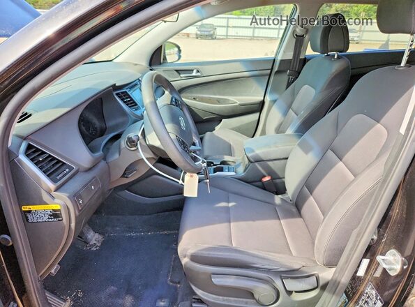 KM8J23A41HU280139 2017 HYUNDAI TUCSON Black Widok wnętrza z przodu