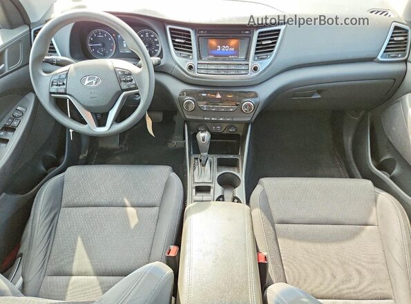 KM8J23A41HU280139 2017 HYUNDAI TUCSON Black Widok deski rozdzielczej