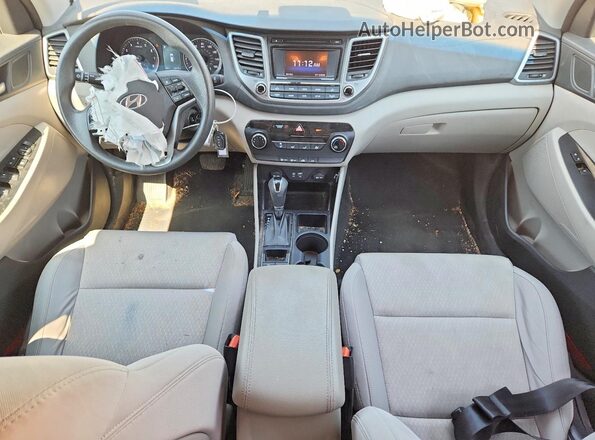 KM8J23A41HU306206 2017 HYUNDAI TUCSON Black Dashboard view