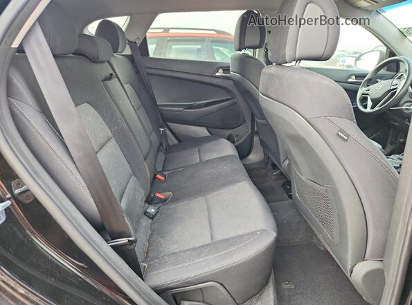 KM8J23A41JU783319 2018 HYUNDAI TUCSON Black Հետևի նստատեղերի տեսք