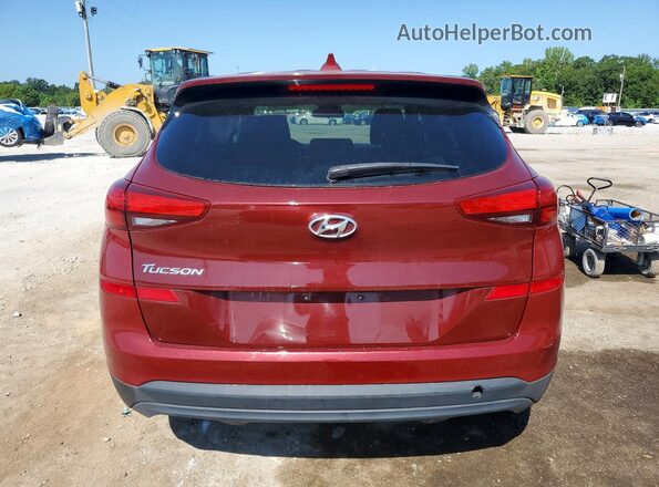 KM8J23A41LU243424 2020 HYUNDAI TUCSON Burgundy უკანა ხედი