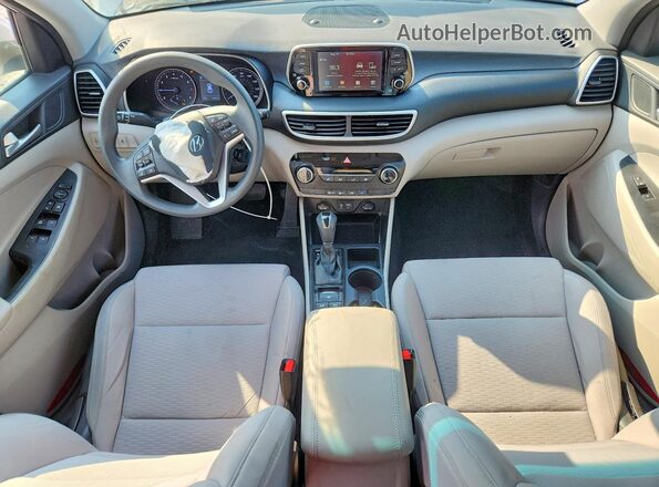 KM8J23A41MU321329 2021 HYUNDAI TUCSON White Вид панелі приладів