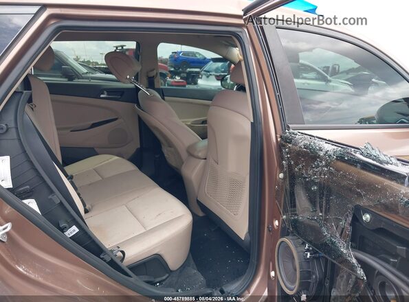 KM8J23A42HU547546 2017 HYUNDAI TUCSON Brown Vista de la etiqueta del VIN