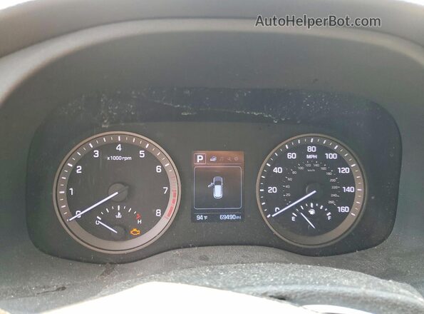 KM8J23A43JU752265 2018 HYUNDAI TUCSON Gray Widok zestawu wskaźników