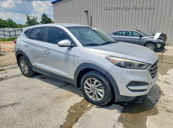 KM8J23A44HU521207 2017 HYUNDAI TUCSON Серебряный Передняя правая четверть