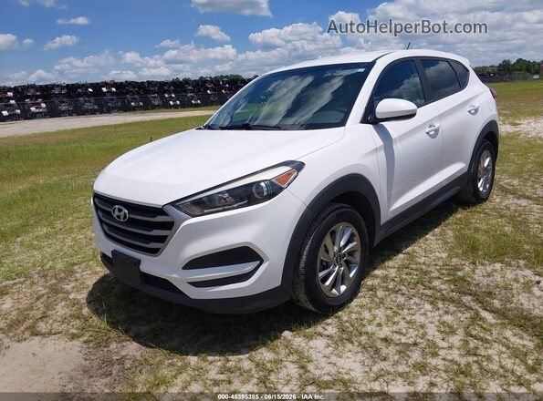 KM8J23A44JU659870 2018 HYUNDAI TUCSON White Vista tres cuartos delantera izquierda