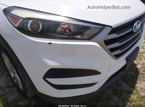 KM8J23A44JU659870 2018 HYUNDAI TUCSON White Vista del cuadro de instrumentos