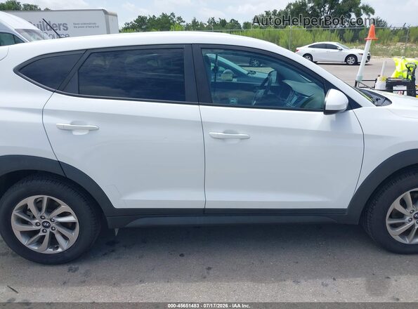 KM8J23A44JU689449 2018 HYUNDAI TUCSON White Widok wnętrza z tyłu