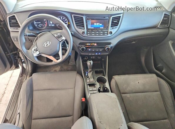 KM8J23A44JU752789 2018 HYUNDAI TUCSON Black Вид панелі приладів