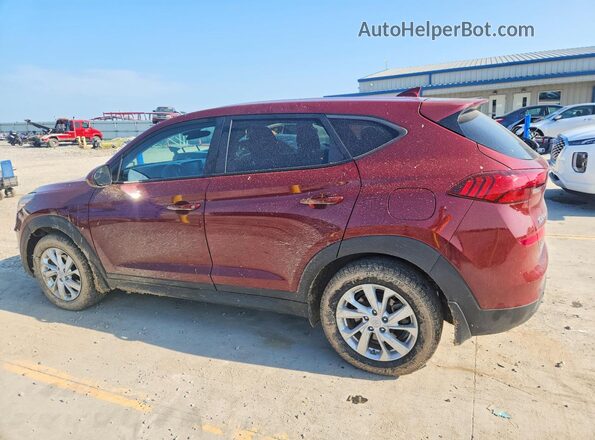 KM8J23A45LU164564 2020 HYUNDAI TUCSON Burgundy უკანა მარცხენა