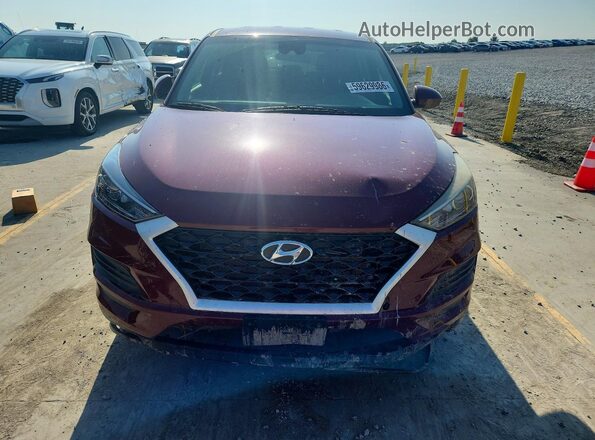 KM8J23A45LU164564 2020 HYUNDAI TUCSON Burgundy წინა ხედი
