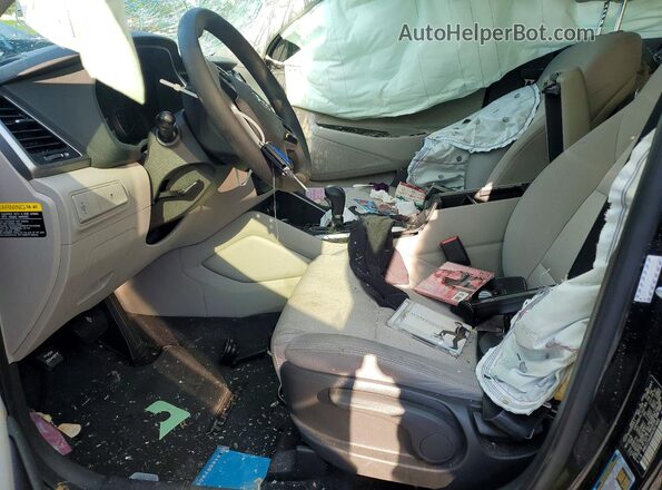 KM8J23A46HU367485 2017 HYUNDAI TUCSON Black Вид салону спереду