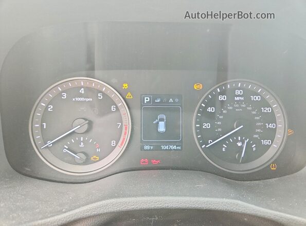 KM8J23A47HU340344 2017 HYUNDAI TUCSON Black Instrument cluster view