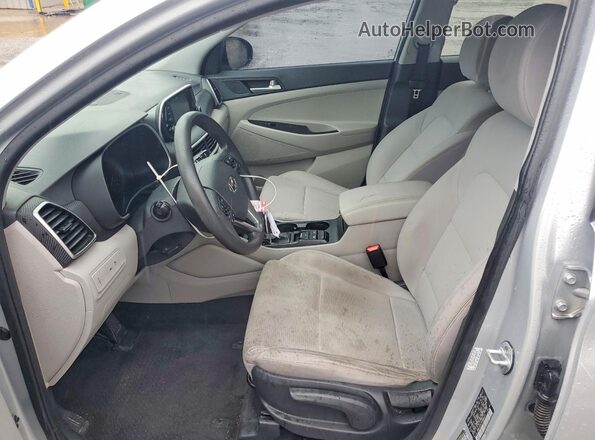 KM8J23A47KU886875 2019 HYUNDAI TUCSON Серебряный Вид салона спереди