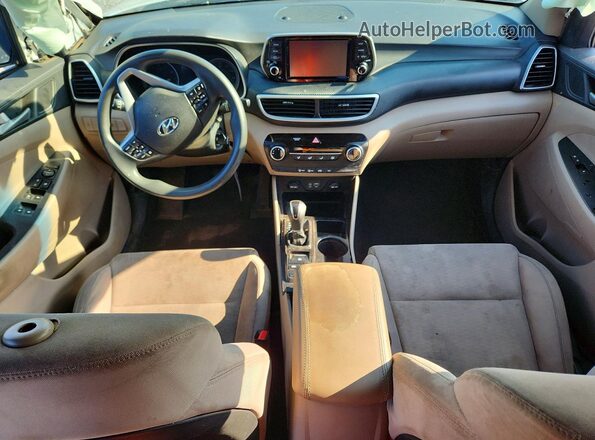 KM8J23A47LU242780 2020 HYUNDAI TUCSON White Widok deski rozdzielczej
