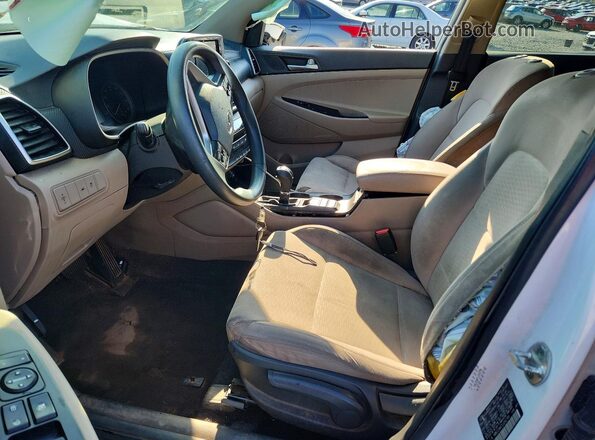 KM8J23A47LU242780 2020 HYUNDAI TUCSON White Widok wnętrza z przodu