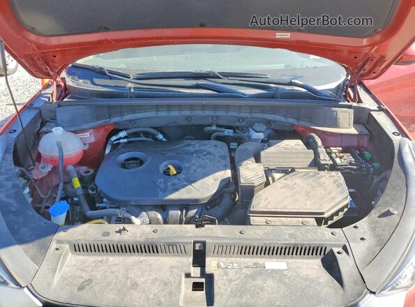 KM8J23A47MU403839 2021 HYUNDAI TUCSON Red Engine compartment view