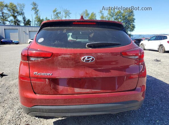KM8J23A47MU403839 2021 HYUNDAI TUCSON Red Rear view