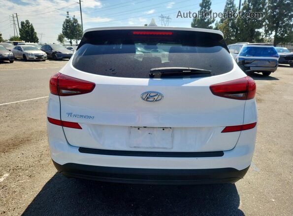 KM8J23A48LU116878 2020 HYUNDAI TUCSON White Widok z tyłu