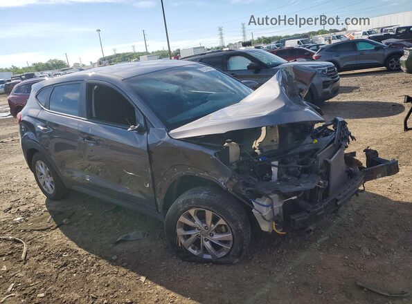 KM8J23A48MU362864 2021 HYUNDAI TUCSON Gray Delantero derecho