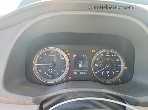 KM8J23A4XHU423668 2017 HYUNDAI TUCSON Gray Вид щитка приладів