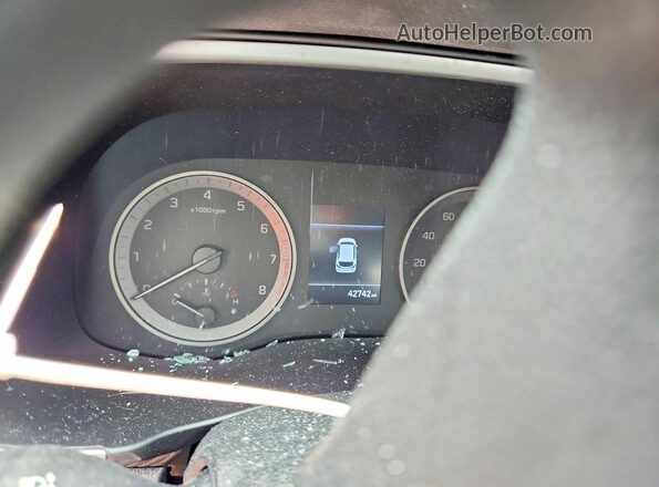 KM8J23A4XMU328716 2021 HYUNDAI TUCSON Blue Vista del cuadro de instrumentos