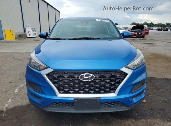 KM8J2CA40KU875040 2019 HYUNDAI TUCSON Синий Вид спереди