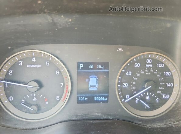 KM8J2CA40KU965482 2019 HYUNDAI TUCSON Blue Vista del cuadro de instrumentos