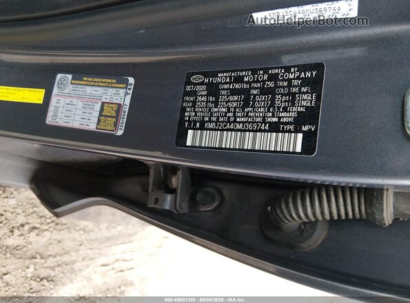 KM8J2CA40MU369744 2021 HYUNDAI TUCSON Navy Вид підкапотного простору
