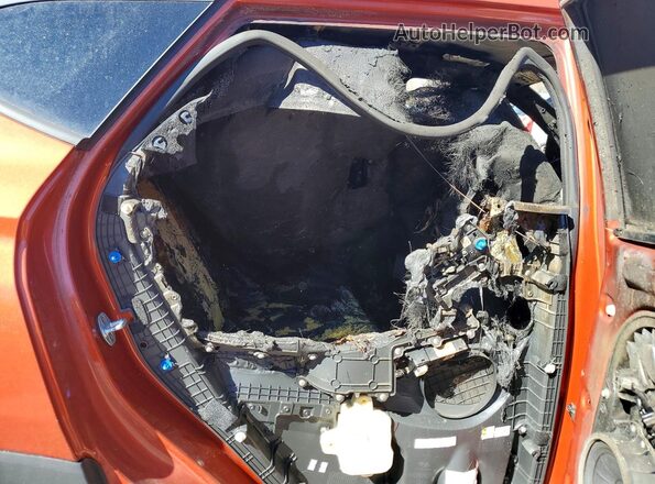 KM8J2CA41JU611534 2018 HYUNDAI TUCSON Оранжевый Вид задней части салона