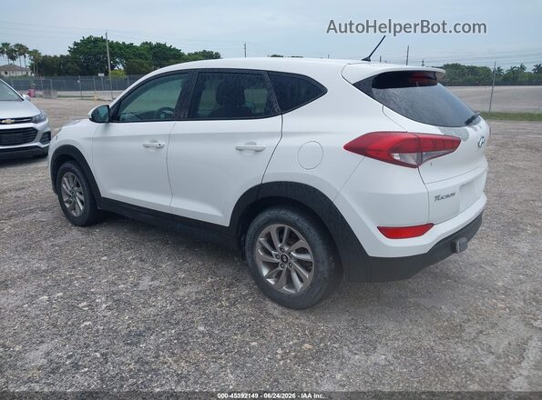 KM8J2CA41JU664640 2018 HYUNDAI TUCSON White Rear left