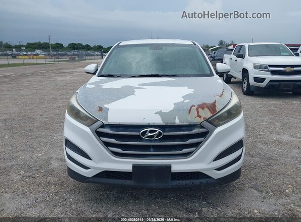 KM8J2CA41JU664640 2018 HYUNDAI TUCSON White Instrument cluster view