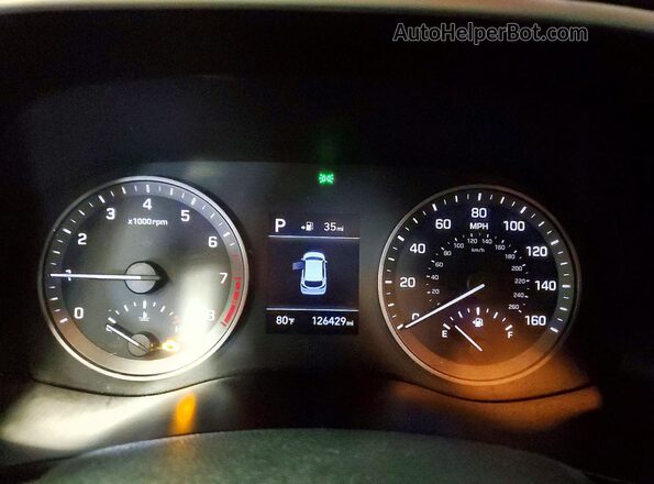 KM8J2CA41LU089670 2020 HYUNDAI TUCSON Blue Vista del cuadro de instrumentos