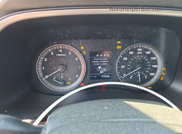 KM8J2CA41LU231595 2020 HYUNDAI TUCSON Gray Instrument cluster view