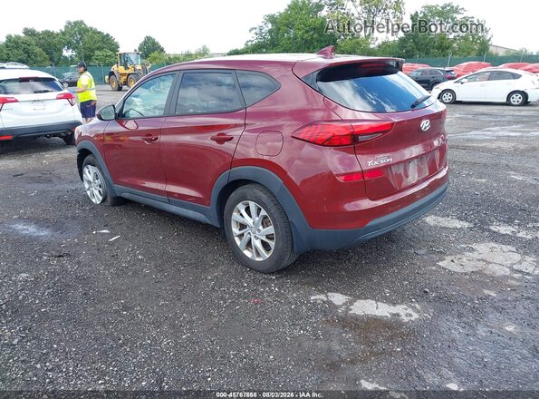 KM8J2CA42LU144031 2020 HYUNDAI TUCSON Red Задня ліва чверть