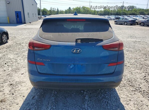 KM8J2CA43KU035284 2019 HYUNDAI TUCSON Blue Вид ззаду