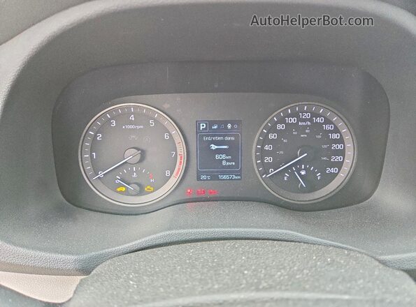 KM8J2CA44HU545006 2017 HYUNDAI TUCSON Серый Вид щитка приборов