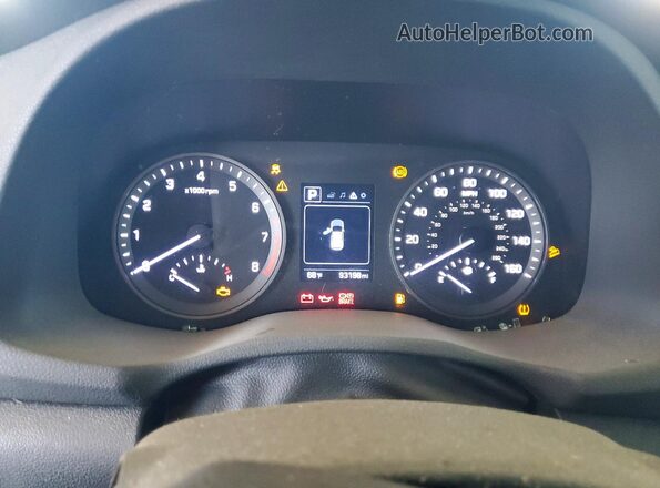 KM8J2CA44JU696417 2018 HYUNDAI TUCSON Gray Вид щитка приладів