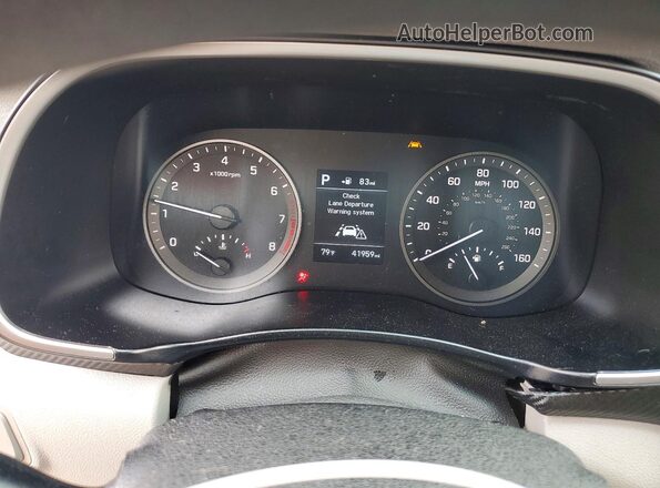 KM8J2CA44LU133824 2020 HYUNDAI TUCSON White Vista del cuadro de instrumentos