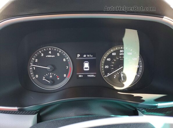 KM8J2CA44LU136822 2020 HYUNDAI TUCSON Black Instrument cluster view